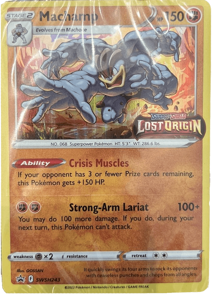 Machamp : LOST ORIGIN PROMO PRE-RELEASE BUNDLE (Sealed) (Holo) - SWSH243 - Lockett Labs UK