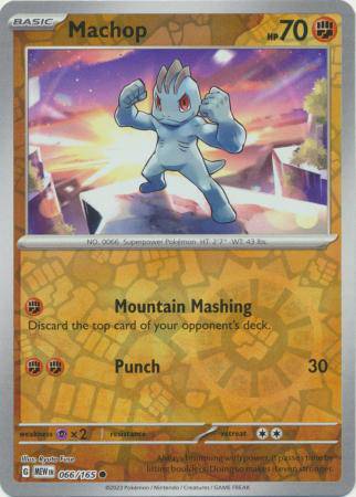 Machop : 151 (Reverse holo) - 066/165