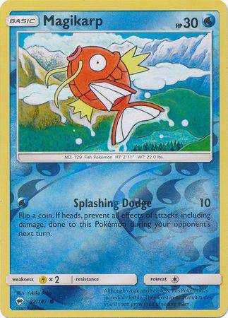 Magikarp : BURNING SHADOWS (Reverse holo) - 32/147 - Lockett Labs UK