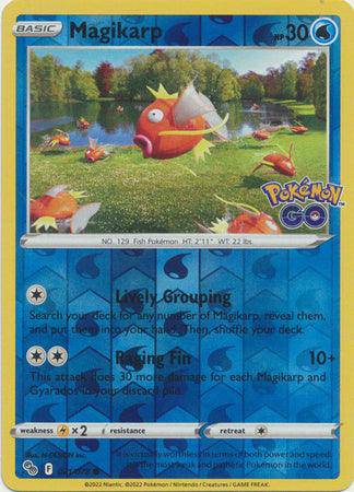 Magikarp : POKEMON GO! (Reverse holo) - 021/078 - Lockett Labs UK