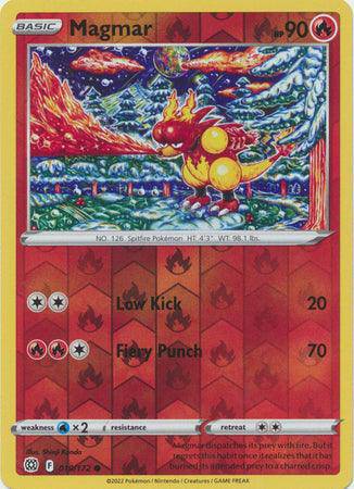 Magmar : BRILLIANT STARS (Reverse holo) - 019/172 - Lockett Labs UK