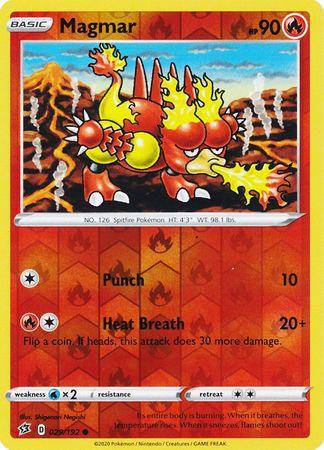 Magmar : REBEL CLASH (Reverse holo) - 029/192 - Lockett Labs UK