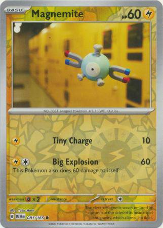 Magnemite : 151 (Reverse holo) - 081/165 - Lockett Labs UK