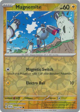 Magnemite : SCARLET & VIOLET BASE (Reverse holo) - 063/198