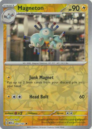 Magneton : 151 (Reverse holo) - 082/165 - Lockett Labs UK