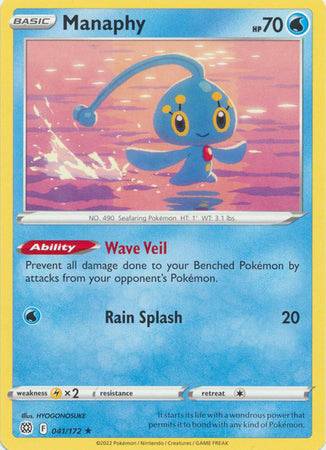 Manaphy : BRILLIANT STARS - 041/172 - Lockett Labs UK