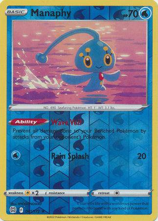 Manaphy : BRILLIANT STARS (Reverse holo) - 041/172