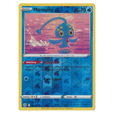 Manaphy : BRILLIANT STARS (Reverse holo) - 041/172