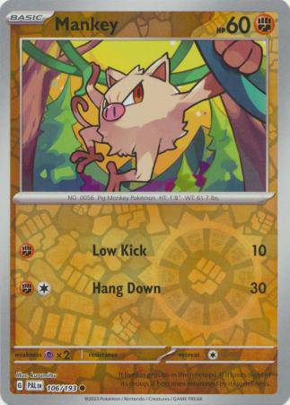 Mankey : PALDEA EVOLVED (Reverse holo) - 106/193