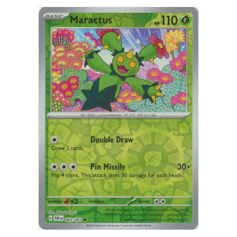Maractus : PALDEAN FATES (Reverse holo) - 003/091