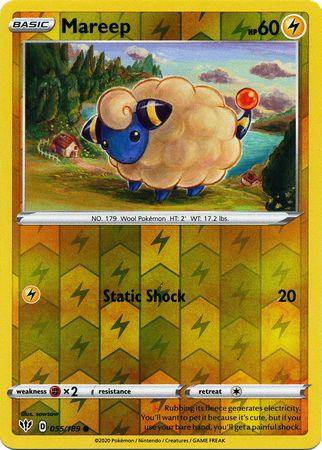 Mareep : DARKNESS ABLAZE (Reverse holo) - 055/189 - Lockett Labs UK