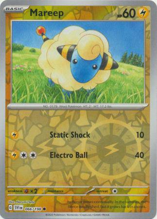 Mareep : SCARLET & VIOLET BASE (Reverse holo) - 066/198