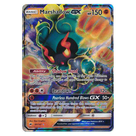 Marshadow GX : BURNING SHADOWS - 80/147