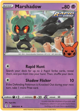 Marshadow : TRICK OR TRADE 2023 (Holo) - 080/203 - Lockett Labs UK