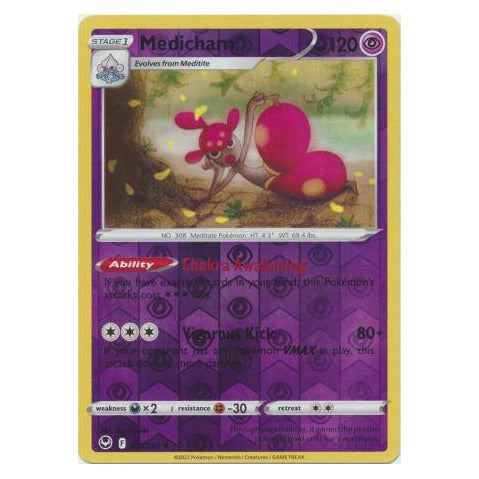 Medicham : SILVER TEMPEST (Reverse holo) - 073/195