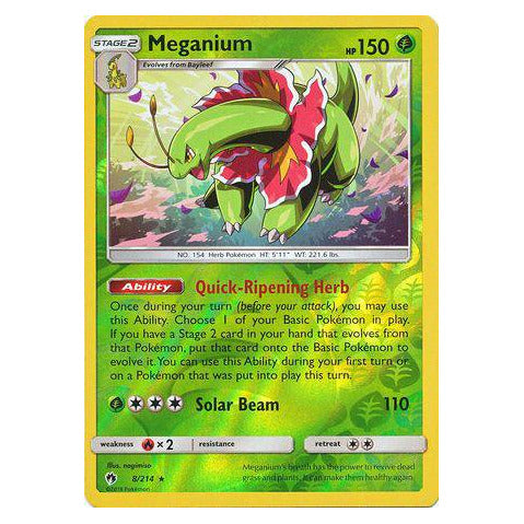 Meganium : LOST THUNDER (Reverse holo) - 8/214