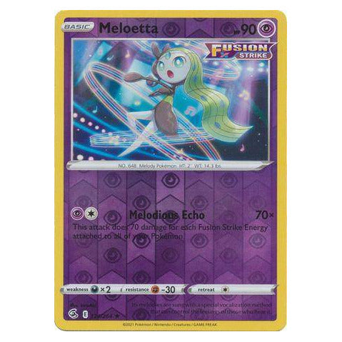 Meloetta : FUSION STRIKE (Reverse holo) - 124/264