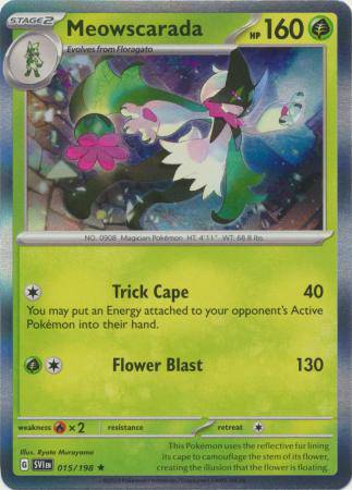 Meowscarada : SCARLET & VIOLET BASE (Holo) - 015/198