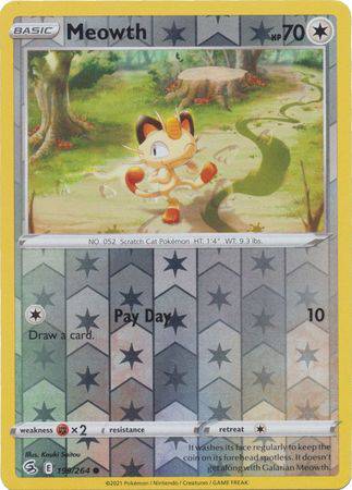 Meowth : FUSION STRIKE (Reverse holo) - 199/264