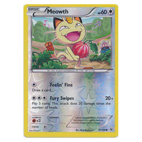 Meowth : ROARING SKIES (Reverse holo) - 67/108