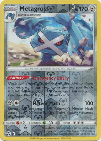 Metagross : SILVER TEMPEST (Reverse holo) - 119/195 - Lockett Labs UK