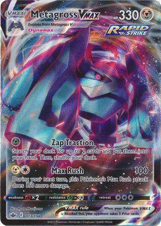 Metagross VMAX : CHILLING REIGN - 113/198 - Lockett Labs UK