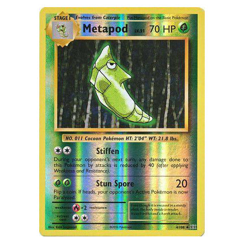 Metapod : EVOLUTIONS (Reverse holo) - 4/108