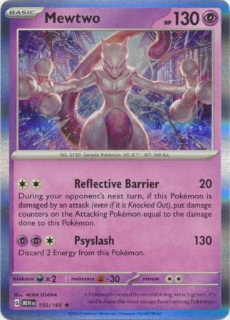 Mewtwo : 151 (Holo) - 150/165 - Lockett Labs UK