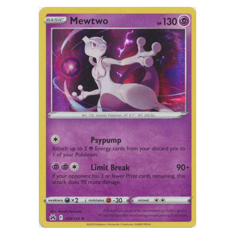 Mewtwo : CROWN ZENITH (Holo) - 059/159