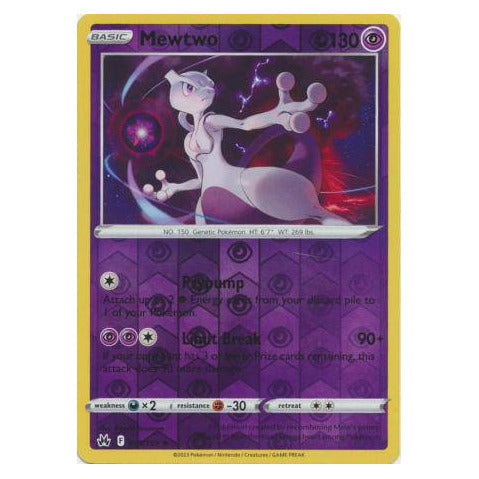 Mewtwo : CROWN ZENITH (Reverse holo) - 059/159