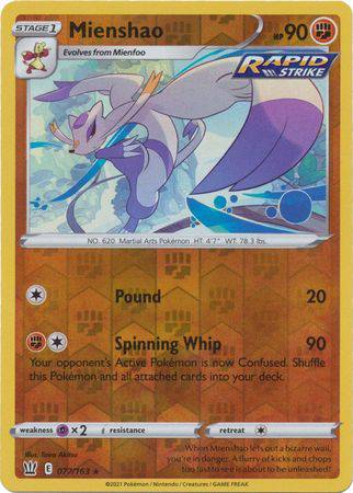 Mienshao : BATTLE STYLES (Reverse holo) - 077/163