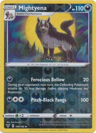 Mightyena : VIVID VOLTAGE (Reverse holo) - 104/185 - Lockett Labs UK