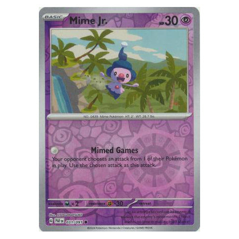 Mime Jr. : PALDEAN FATES (Reverse holo) - 031/091