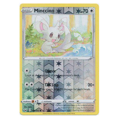 Minccino : SWORD & SHIELD BASE (Reverse holo) - 145/202