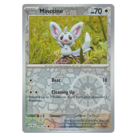 Minccino : TEMPORAL FORCES (Reverse holo) - 136/162