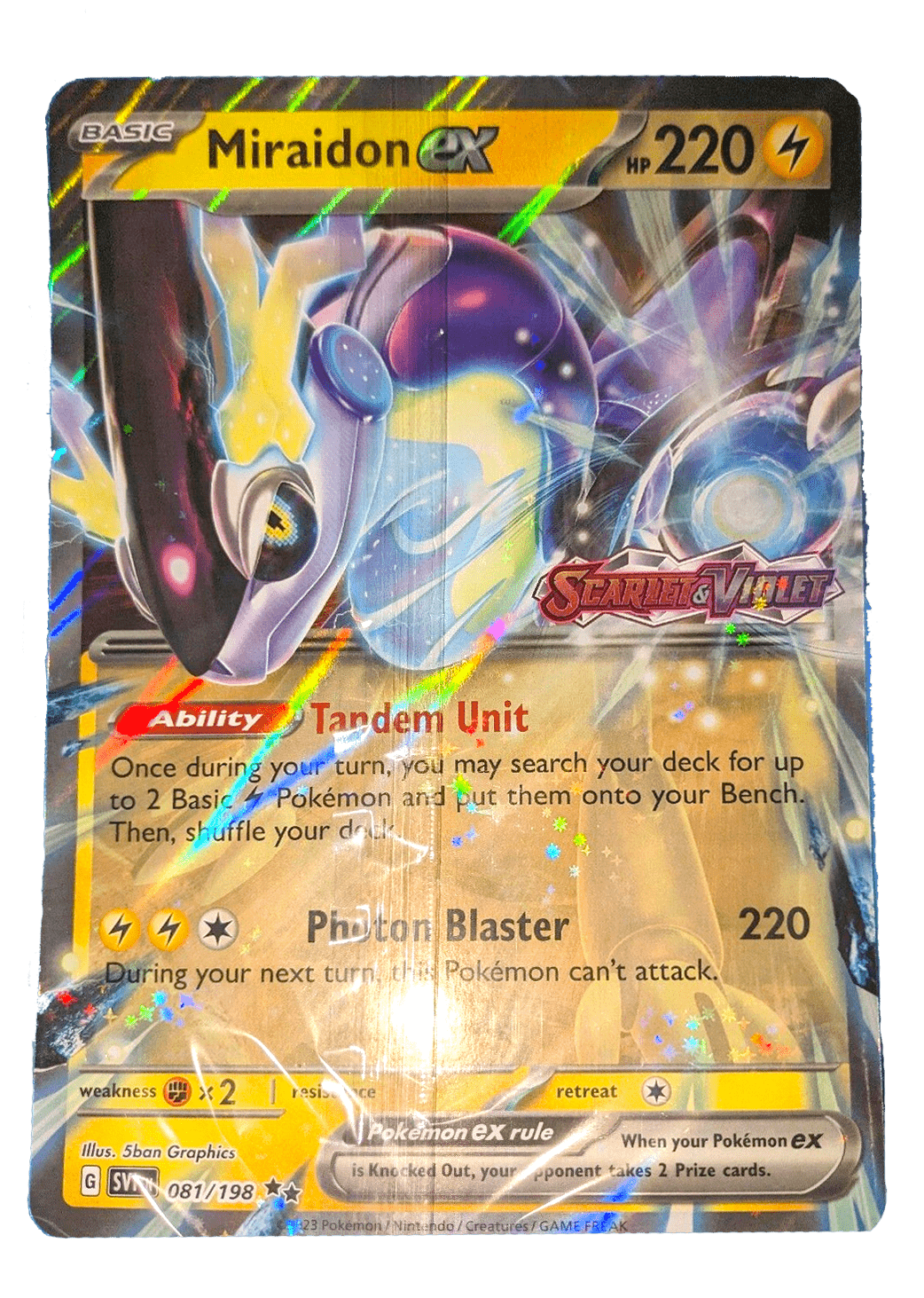 Miraidon EX : JUMBO PROMO (Sealed) - 081/198 - Lockett Labs UK