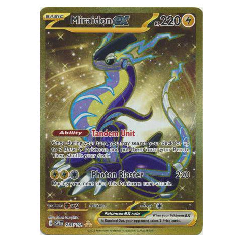 Miraidon ex : SCARLET & VIOLET BASE - 253/198