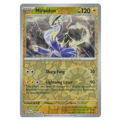 Miraidon : SCARLET & VIOLET BASE (Reverse holo) - 080/198