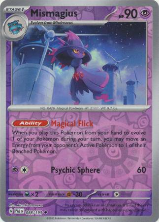 Mismagius : PALDEA EVOLVED (Reverse holo) - 088/193