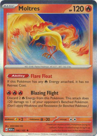 Moltres : 151 (Holo) - 146/165 - Lockett Labs UK