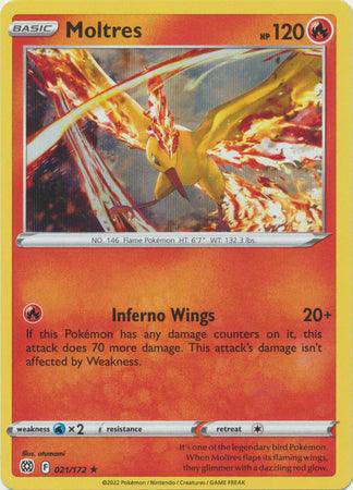 Moltres : BRILLIANT STARS (Holo) - 021/172 - Lockett Labs UK
