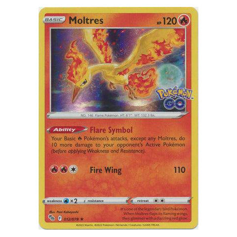 Moltres POKEMON GO! (Holo) - 012/078