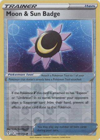 Moon & Sun Badge : EVOLVING SKIES (Reverse holo) - 151/203 - Lockett Labs UK