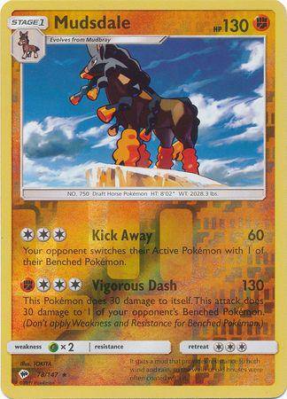 Mudsdale : BURNING SHADOWS (Reverse holo) - 78/147 - Lockett Labs UK