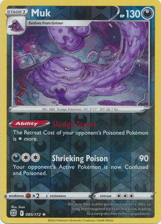 Muk : BRILLIANT STARS (Reverse holo) - 085/172 - Lockett Labs UK