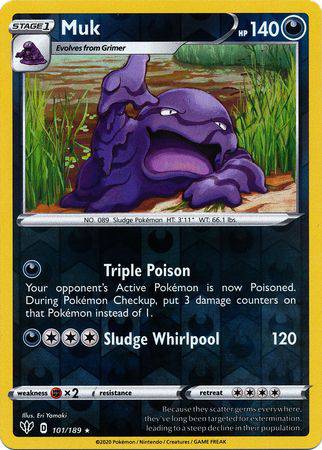Muk : DARKNESS ABLAZE (Reverse holo) - 101/189
