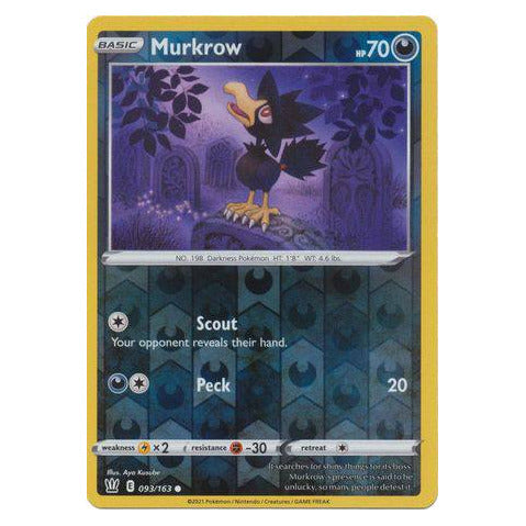 Murkrow : BATTLE STYLES (Reverse holo) - 093/163