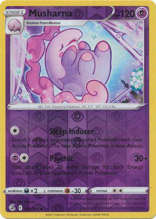 Musharna : FUSION STRIKE (Reverse holo) - 122/264 - Lockett Labs UK