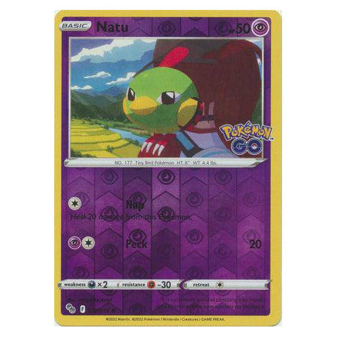 Natu : POKEMON GO! (Reverse holo) - 032/078