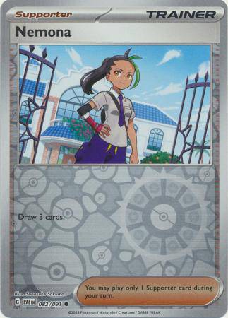Nemona : PALDEAN FATES (Reverse holo) - 082/091 - Lockett Labs UK